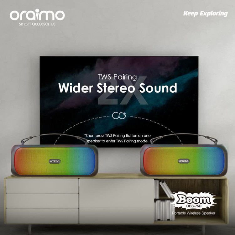 اسپیکر بلوتوثی اورایمو مدل Orimo BOOM