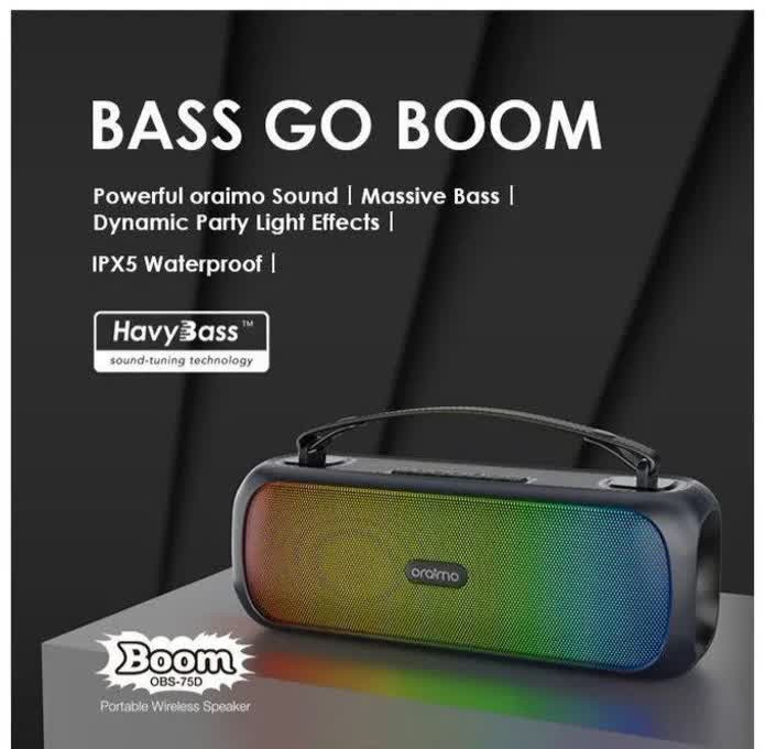 اسپیکر بلوتوثی اورایمو مدل Orimo BOOM