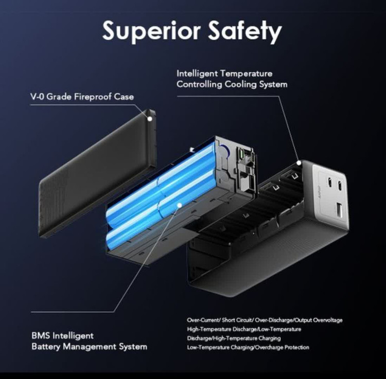 پاوربانک اورایمو مدل Orimo Power Jet 130W OPB_727SQ با ظرفیت 27600 mAh