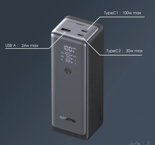 پاوربانک اورایمو مدل Orimo Power Jet 130W OPB_727SQ با ظرفیت 27600 mAh