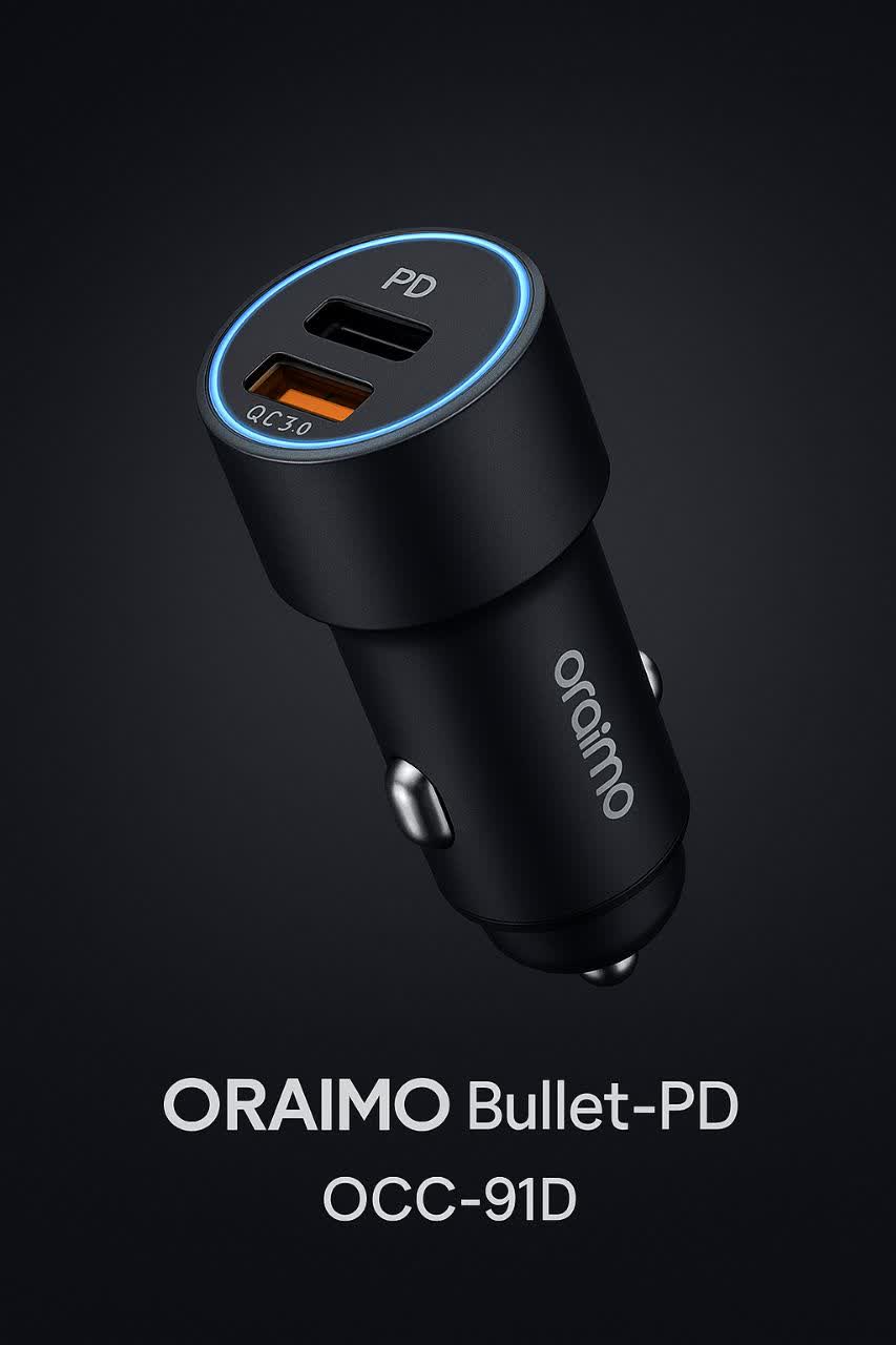 شارژر فندکی اورایمو مدل Bullet PD OCC_91D