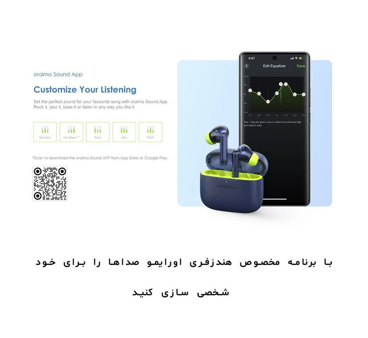 هندزفری بلوتوثی اورایمو مدل Orimo Freepods Neo OTW-330S
