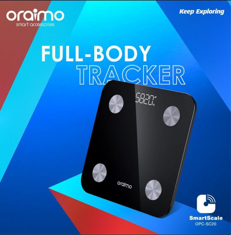 ترازو دیجیتال هوشمند اورایمو مدل Oraimo Smart Scale Full-Body Tracker OPC-SC20