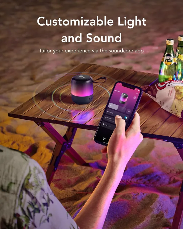 اسپیکر بلوتوثی قابل حمل انکر مدل Anker Soundcore GLOW Mini A3136