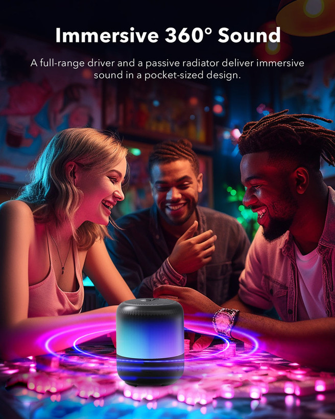 اسپیکر بلوتوثی قابل حمل انکر مدل Anker Soundcore GLOW Mini A3136