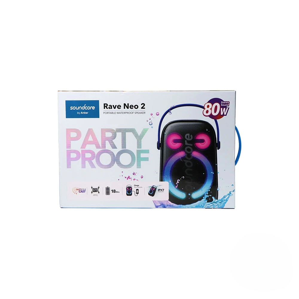 اسپیکر بلوتوثی قابل حمل انکر مدل Sound core Rave Neo 2 A33A1