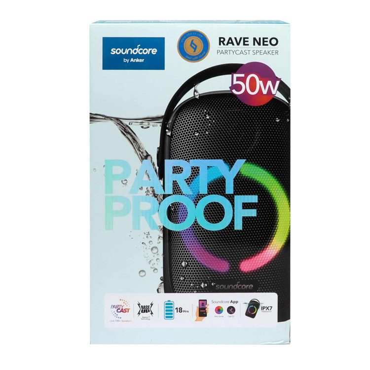 اسپیکر بلوتوثی قابل حمل انکر مدل SoundCore A3395 Rave Neo