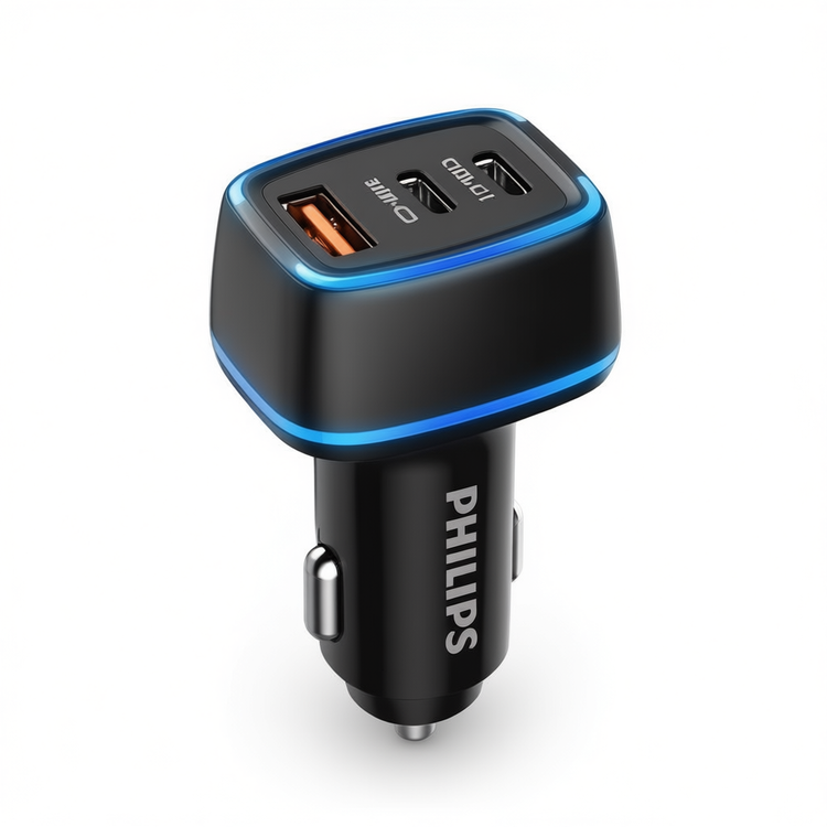 شارژر فندکی 45 وات سریع فیلیپس مدل Philips DLP2557