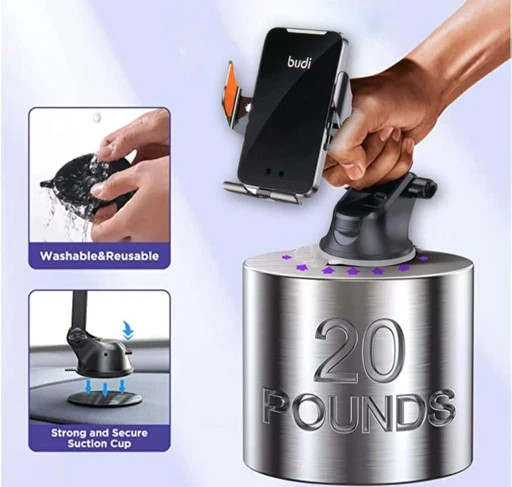 پایه نگهدارنده و شارژر بی سیم موبایل بودی مدل Budi CM550B