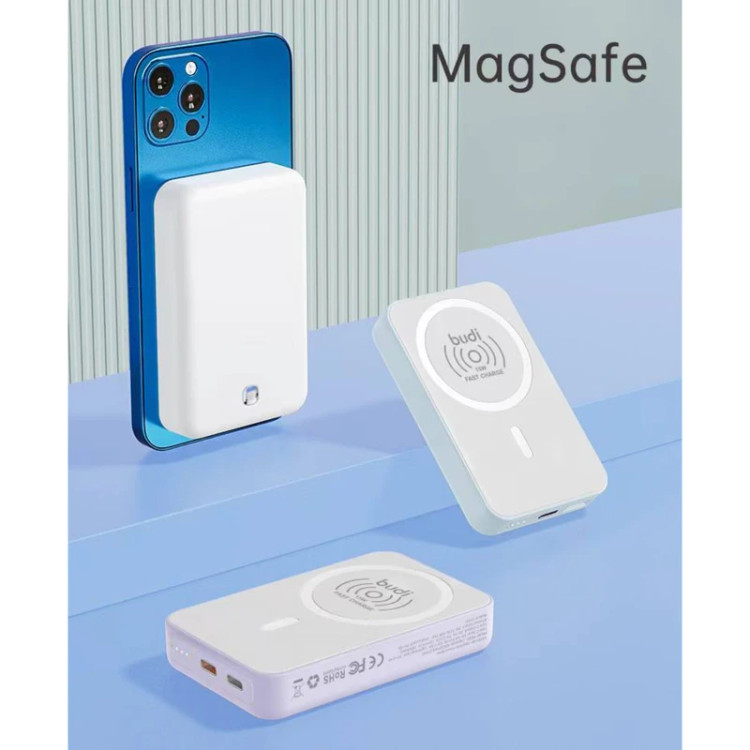 پاور بانک بودی مدل MagSafe PB081W ظرفیت 10000 میلی آمپر ساعت