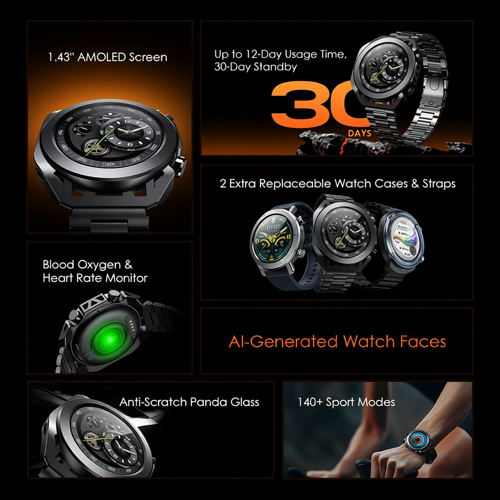 ساعت هوشمند اورایمو مدل Oraimo Watch Pro X (OSW-810)