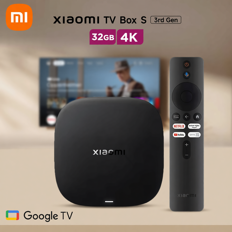 تی وی باکس شیائومی Mi Box S 4K 3rd gen گلوبال