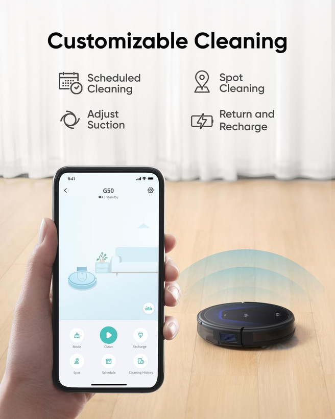 جاروبرقی هوشمند انکر Anker Eufy RoboVac G50 Hybrid Robot Vacuum Cleaner مدل T2212