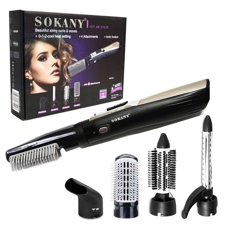 سشوار برس دار چرخشی سوکانی مدل SOKANY HB-835-4 توان 1000 وات