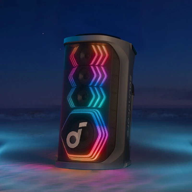 اسپیکر بلوتوثی قدرتمند انکر Soundcore Rave 3S مدل A31A3 توان بالا، نورپردازی LED