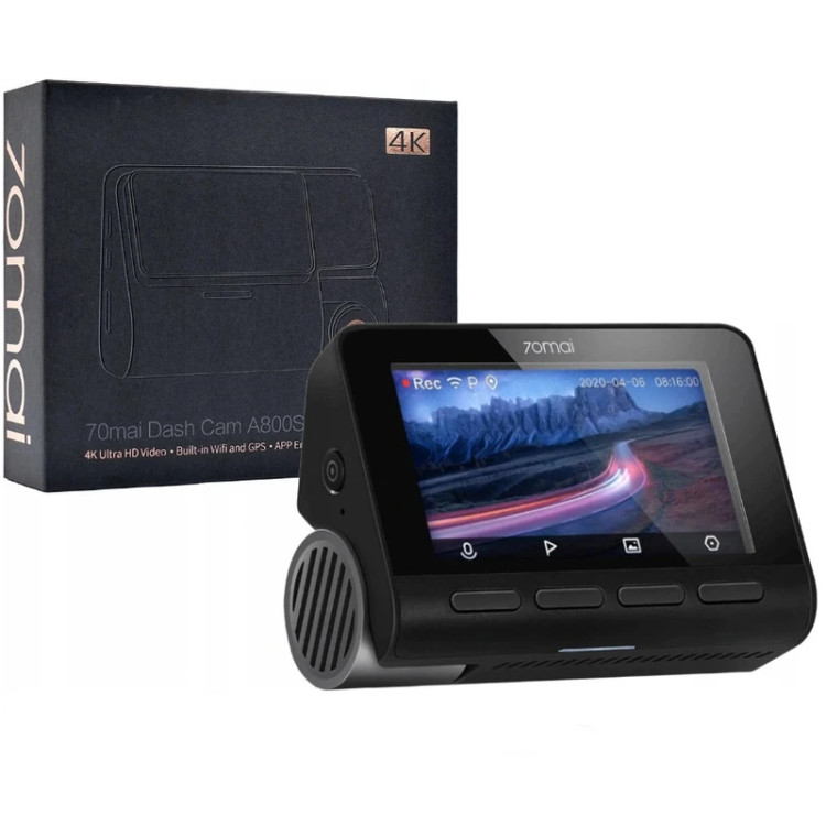 دوربین ثبت وقایع خودرو شیائومی 70mai مدل A800S با کیفیت 4K و GPS داخلی