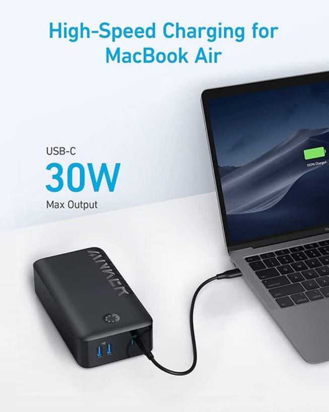 پاوربانک 40000 میلی آمپر نسل سوم انکر Anker 347 Powerbank – مدل A1377