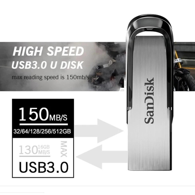فلش مموری سن دیسک مدل Ultra Flair CZ73 ظرفیت 512 گیگابایت