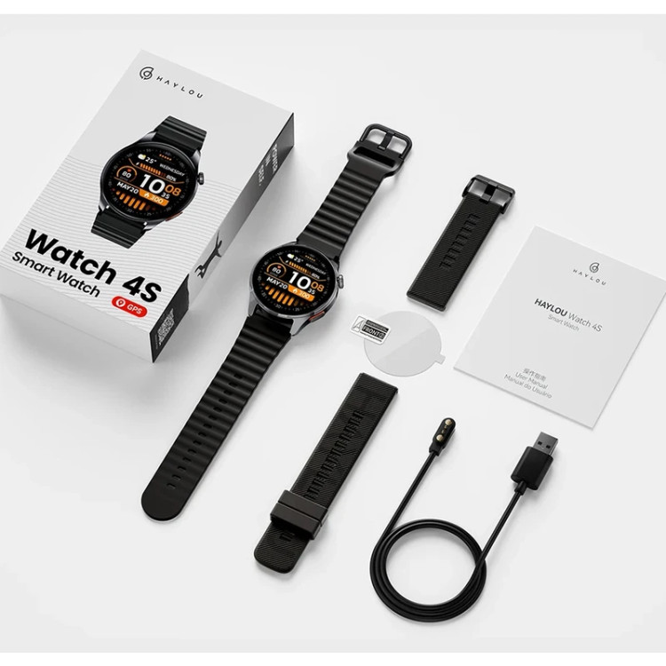 ساعت هوشمند 47 میلیمتری هایلو مدل Watch 4S با بند سیلیکونی
